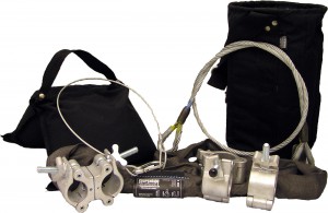 Suspension Solutions product group - sandbags chaingbags, wire rope, safety cable, and clamps